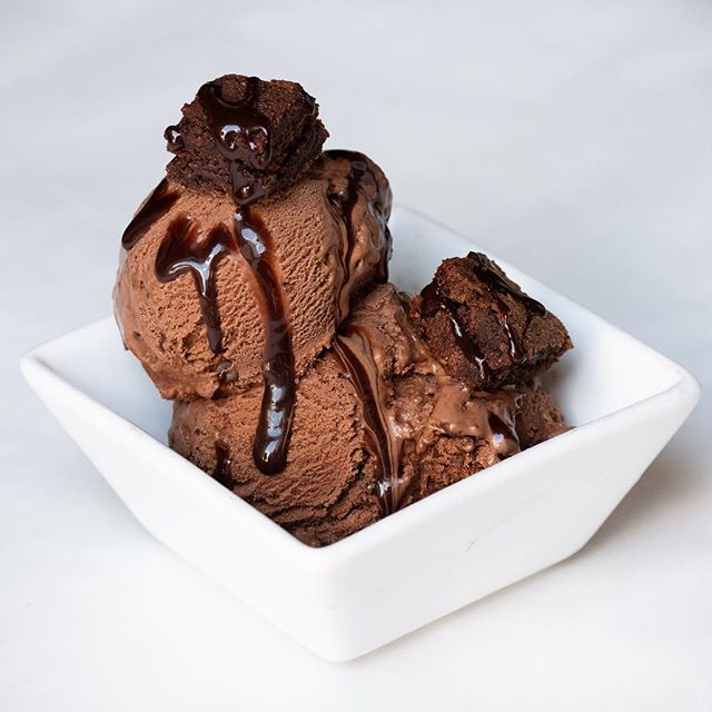 Rich, chocolatey, gooey, other descriptive words...that&rsquo;s the Chocolate Lovers Delight! On our menu for September!
.
.
.
.
#chocolate #icecreamiscool #september #rich #whitebackground #icecreamrenaissance