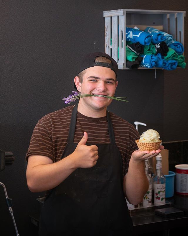 This is Blake and he is giving a thumbs up to our Honey Lavender! And he would know because he is half Lavenderian...
.
.
.
.
#honeylavender #thumbsup #icecreamrenaissance #lavenderian #icr #septemberflavors