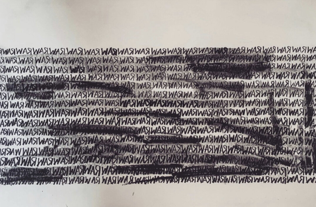 Raw/War Lithograph