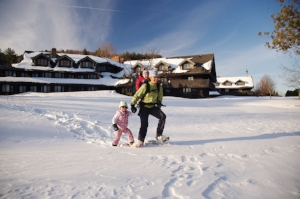 Snowshoeing at the Trapp Family Lodge