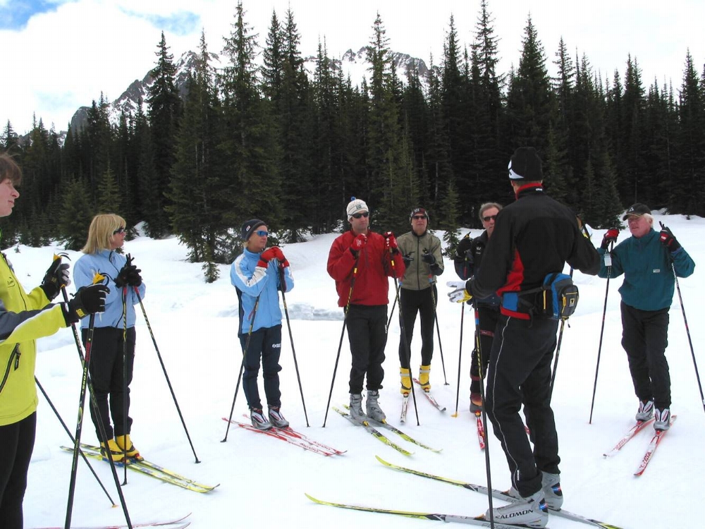 Ski lesson with CANSI certified ski instructor