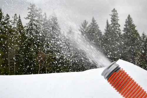 The Snowfactory provides snowmaking in temperatures as high as 60 degrees at the Olympic Sports Complex