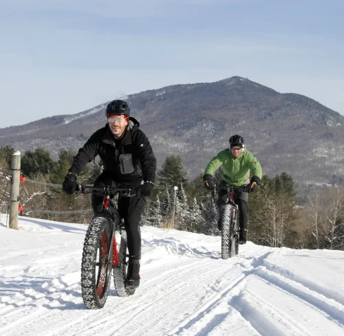 Fat biking at Kingdom Trails, Vermont