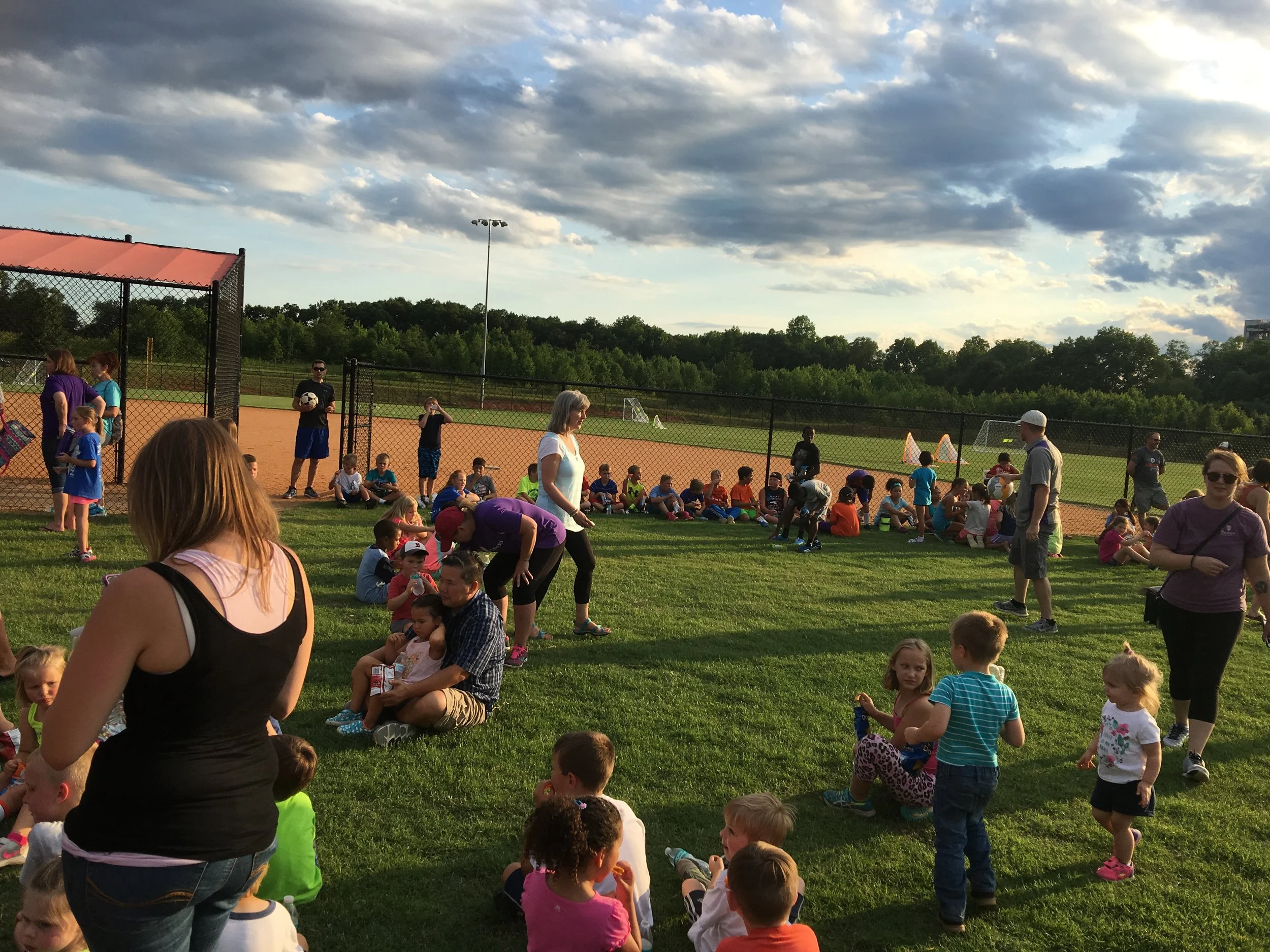 Soccer camp this past week at partner church
