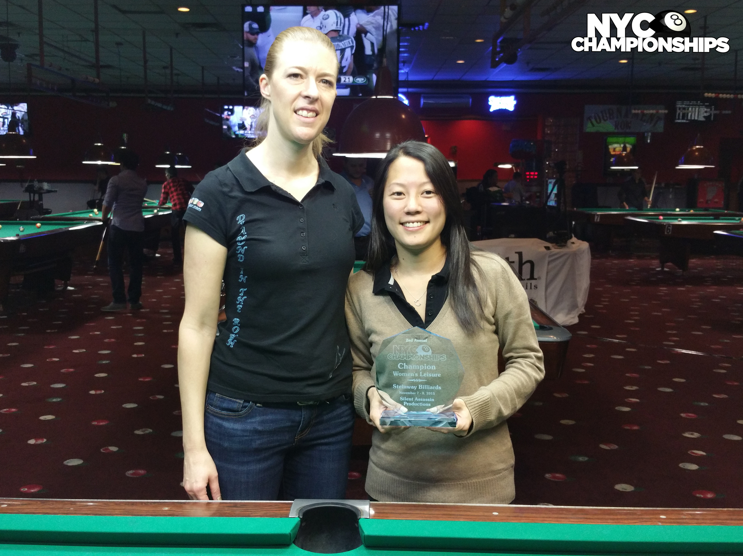Women's Leisure: Runner Up Debra Pritchett & Champion Carolina Kwak