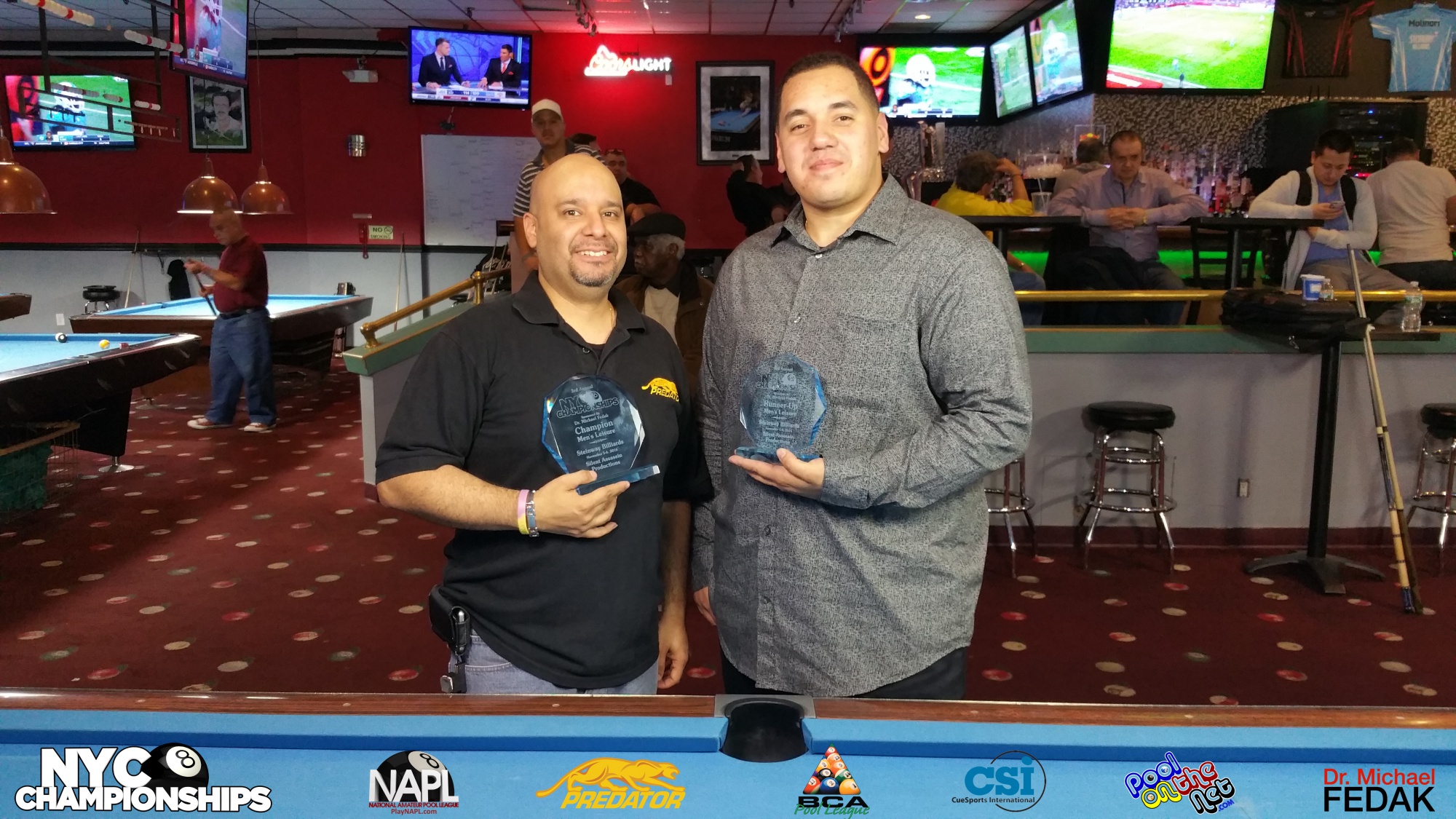 Men's Leisure L-R 1st Rolando Rodriguez 2nd Carmine Andujar