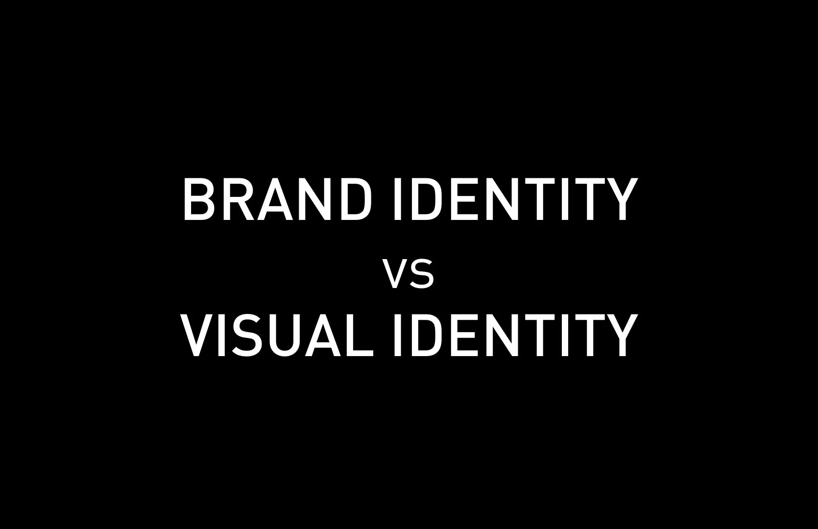 Brand Identity vs. Visual Identity