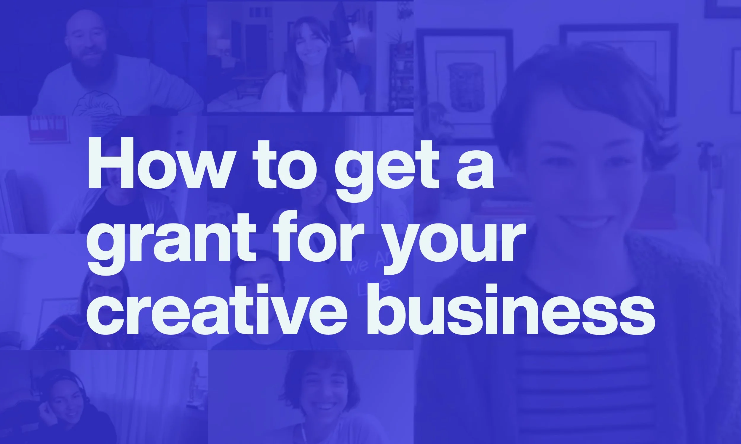 How to Get a Grant for your Creative Business