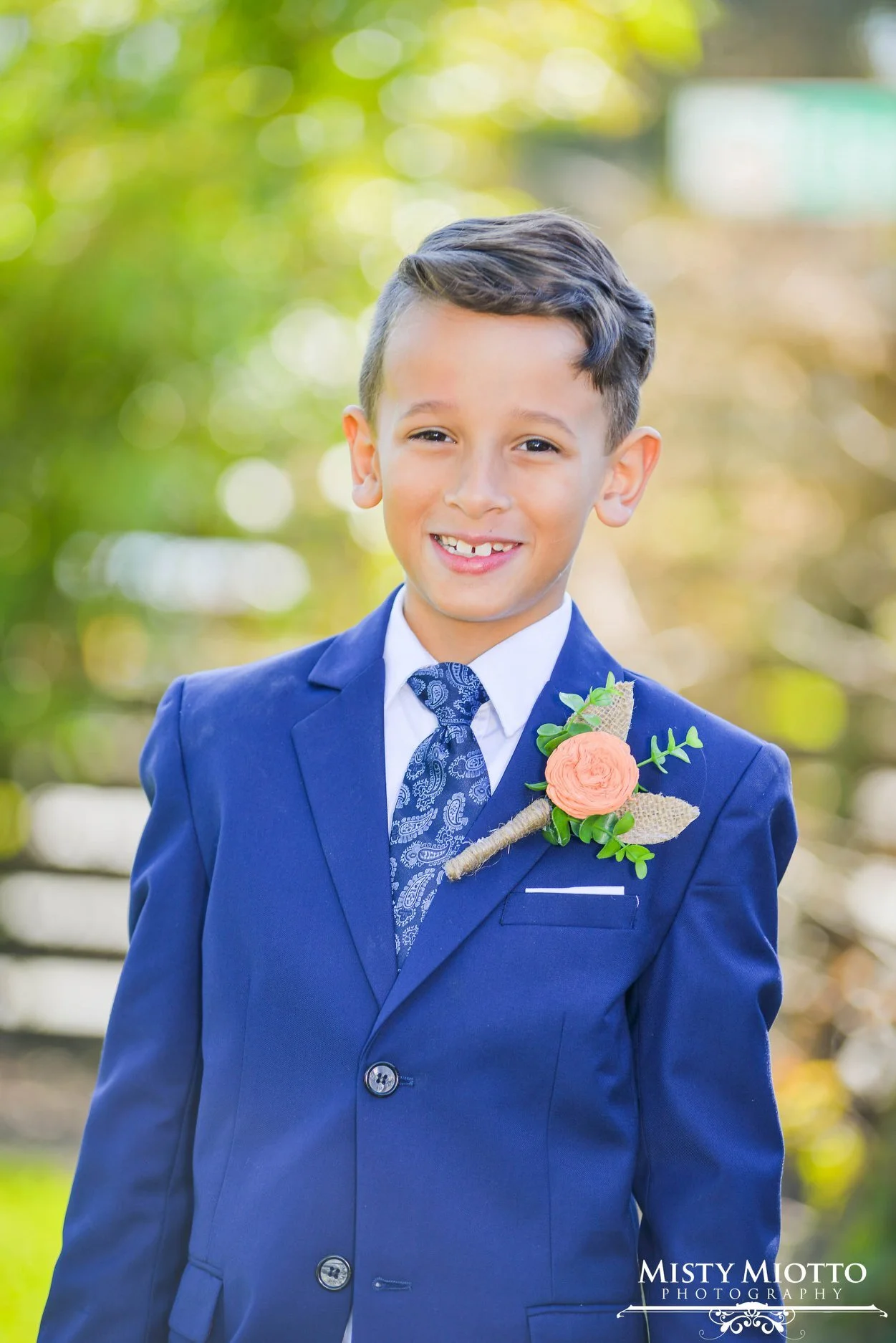 wood wedding flower-boutouniere-ring bearer