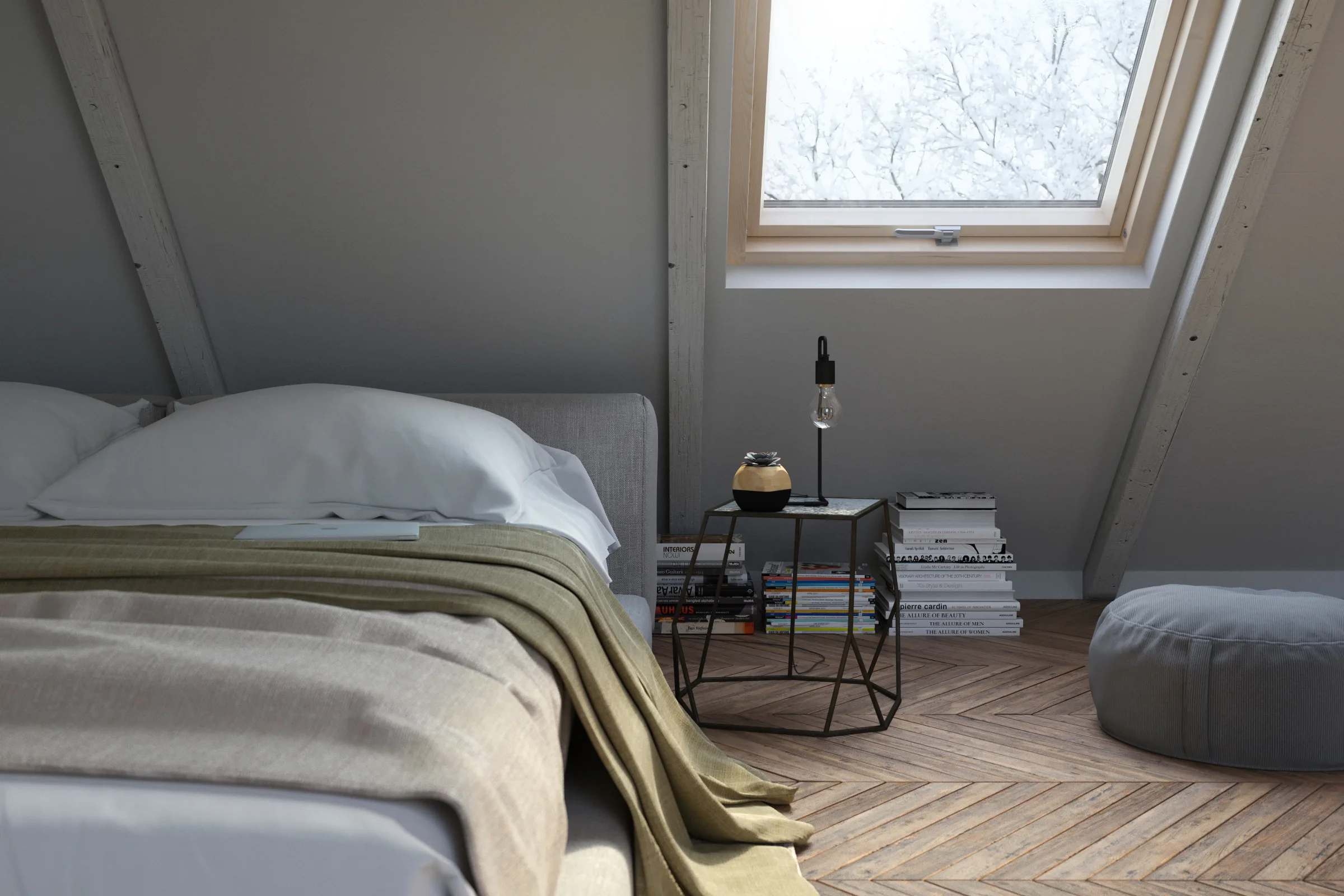 Attic bedroom barnhouse bed view.jpg