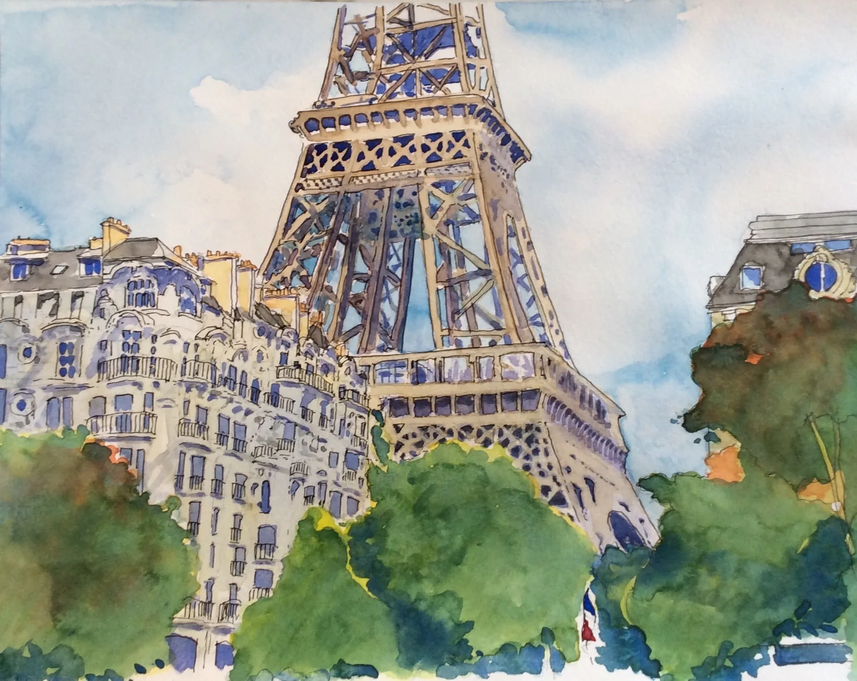 Eiffel Tower in Autumn