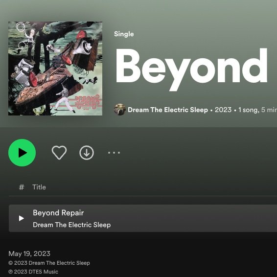 New single "Beyond Repair" streaming TODAY!