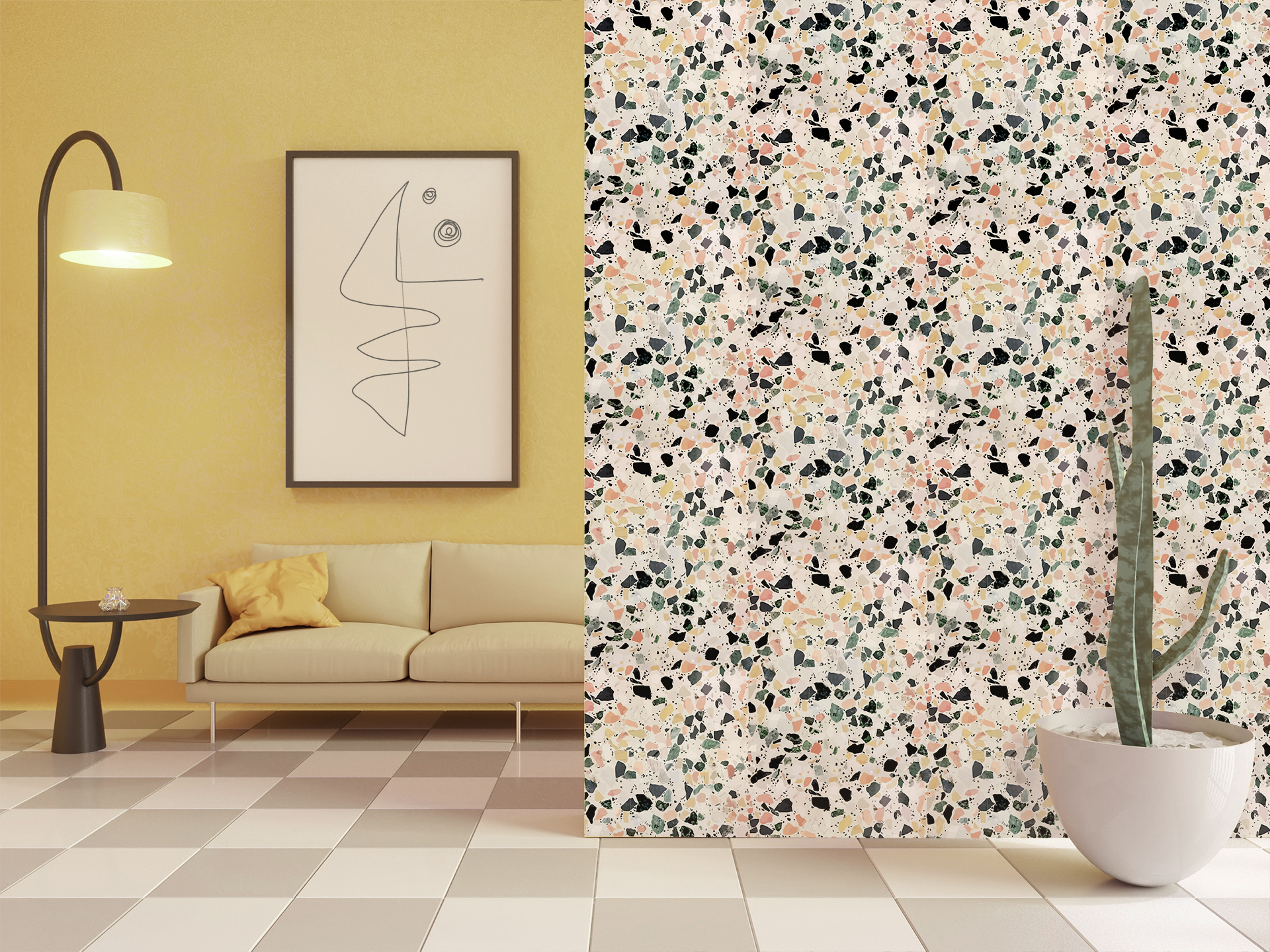 Deck - Wallpapers : Terrazzo | Kids Room Wallpaper Online by Mapayah