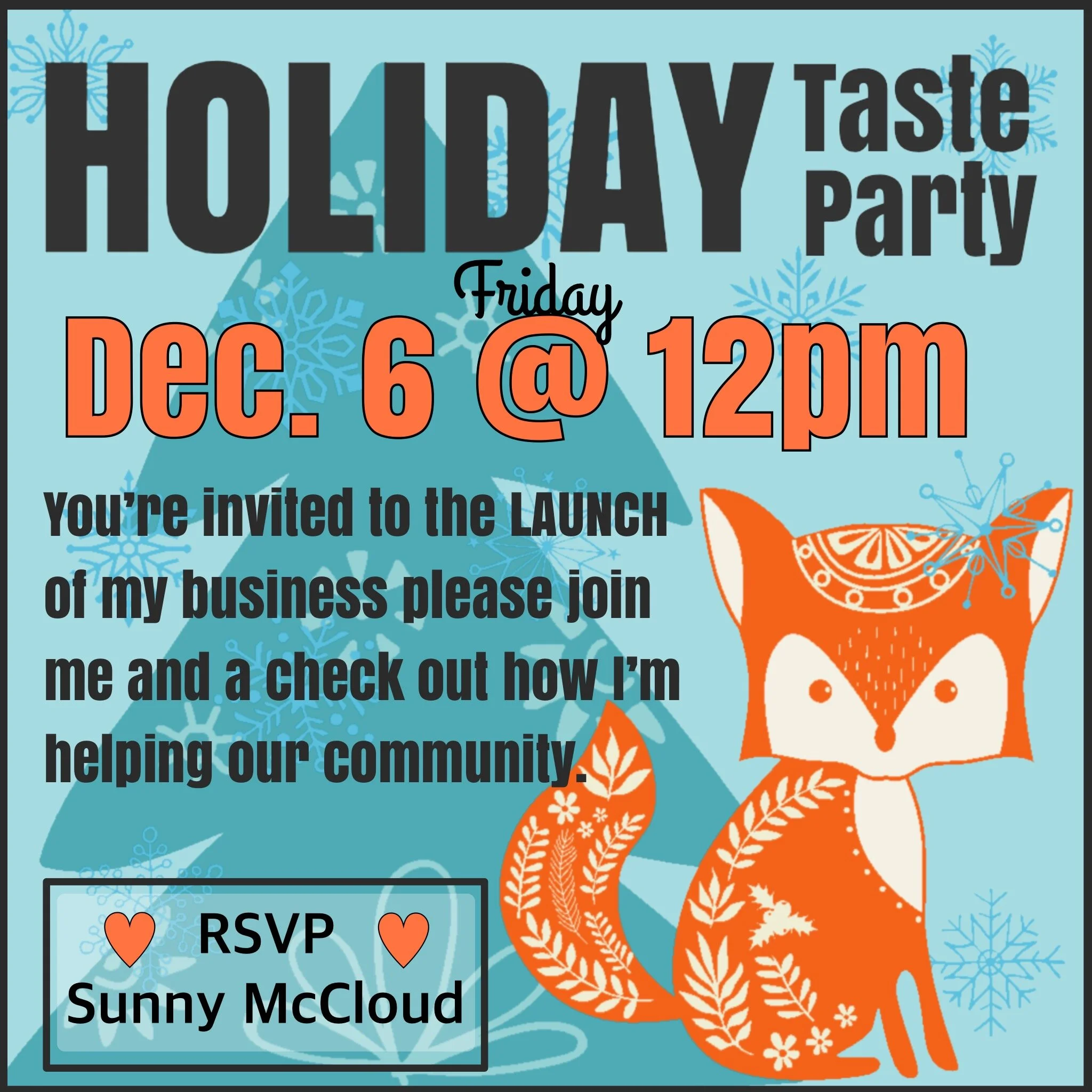 Sunny's Holiday Taste Party