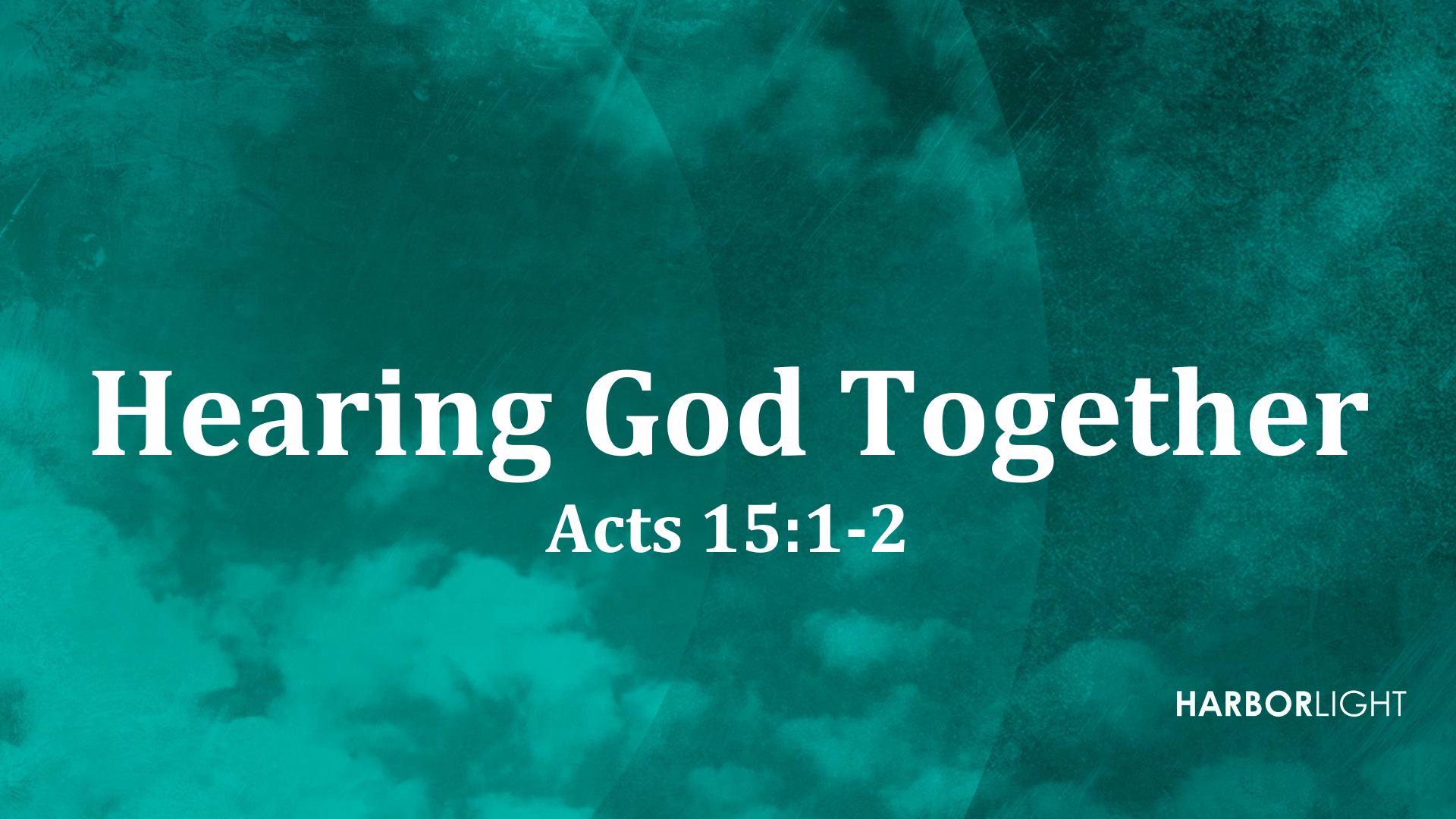 Hearing God Together, August 16, 2026