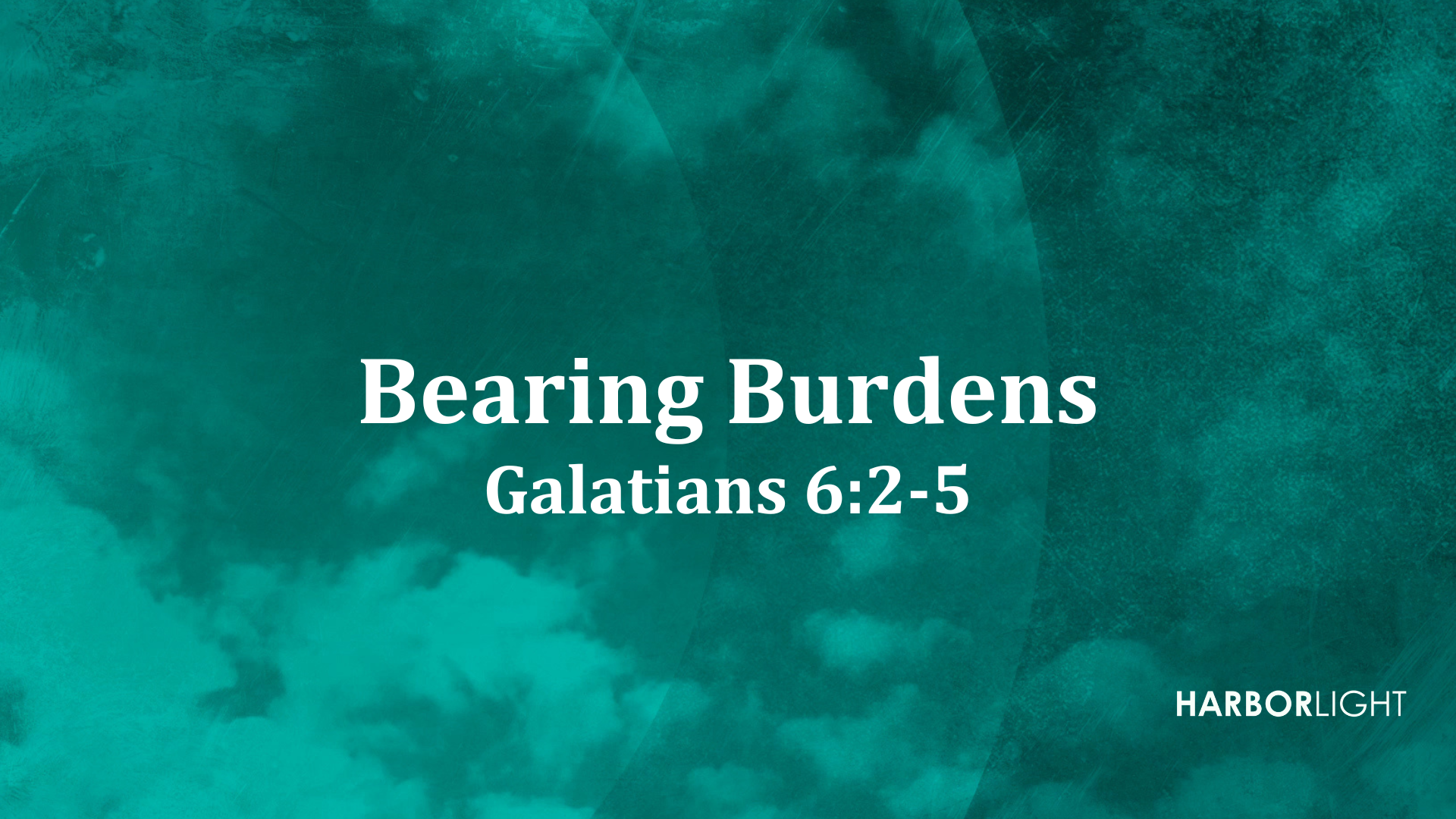Bearing One Another's Burdens, August 23, 2026