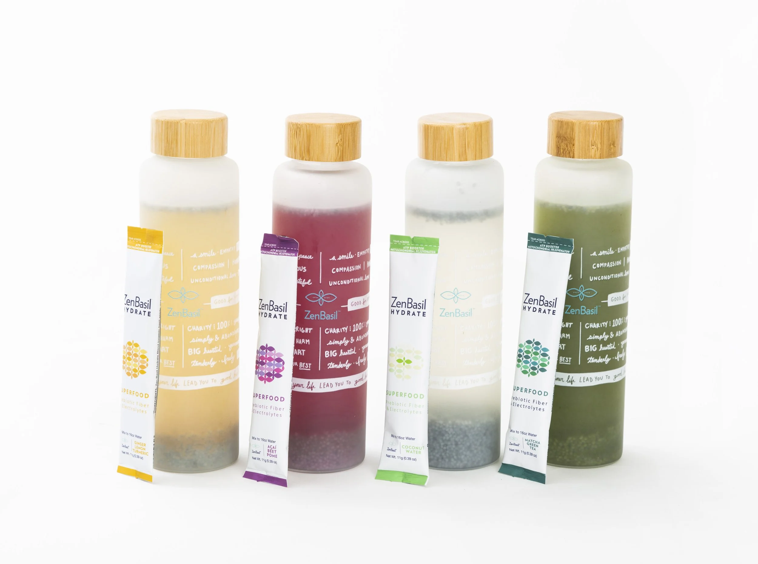 Zen Basil Hydrate Mixed Flavors — Zen Basil Organic Basil Seeds