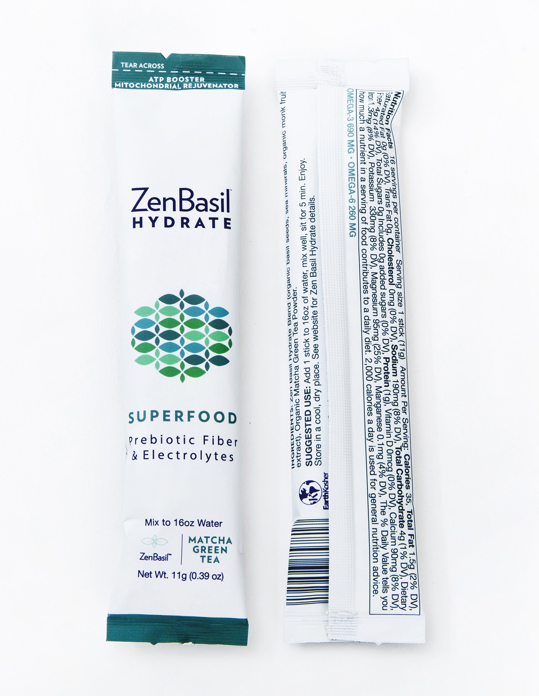 Matcha Green Tea Hydrate — Zen Basil Organic Basil Seeds High Fiber