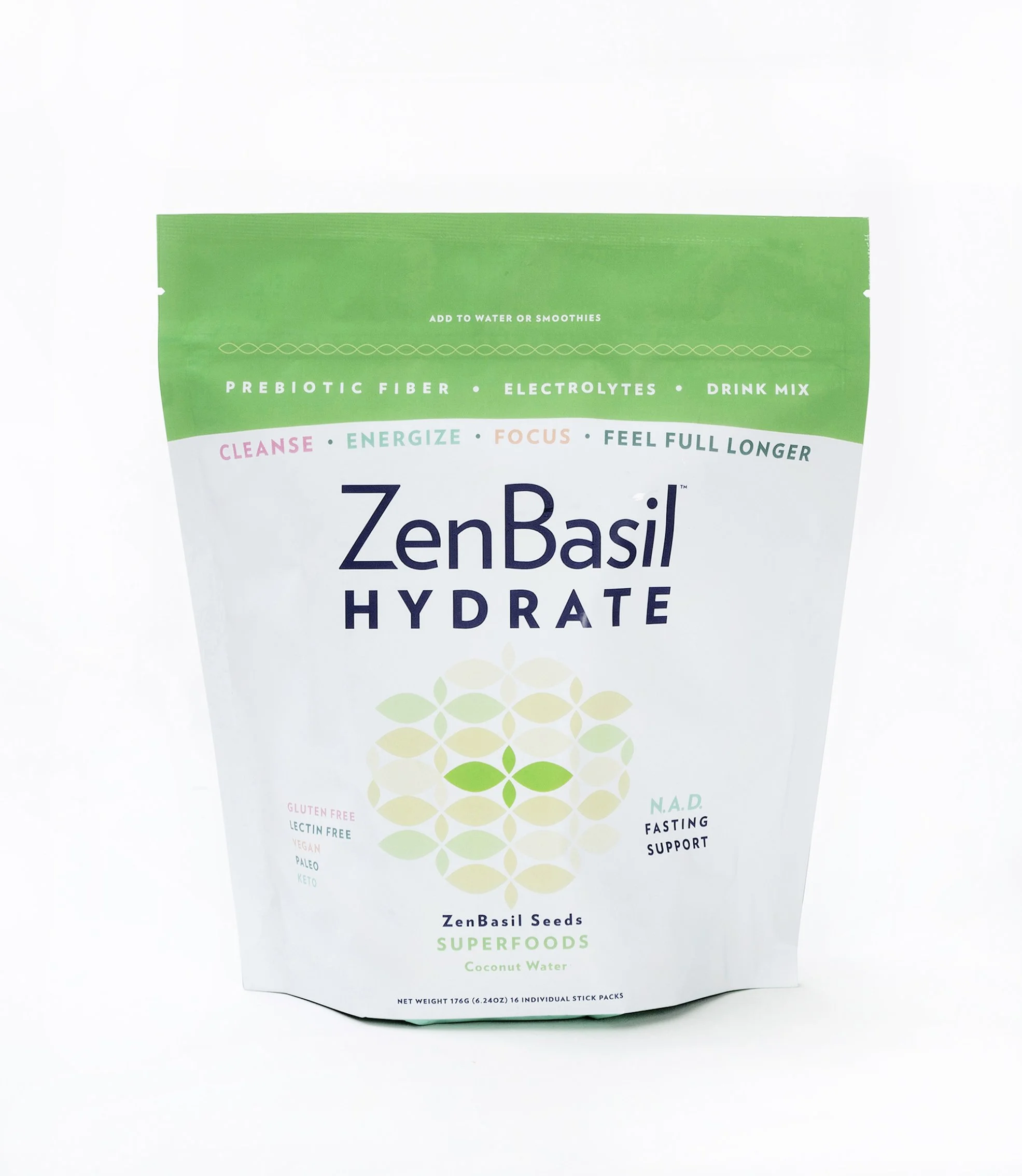 coconut water hydrate — Zen Basil Organic Basil Seeds High Fiber