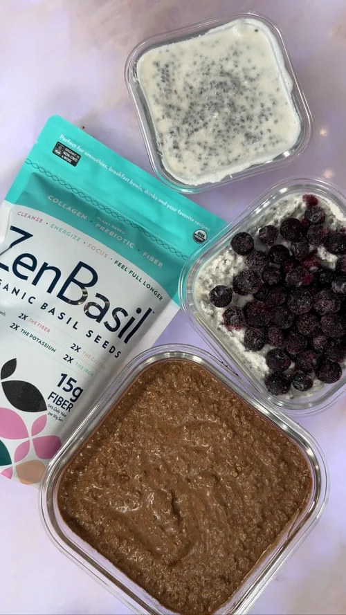 Zen Basil Seeds Overnight Meal Prep — Zen Basil | Organic Basil Seeds ...