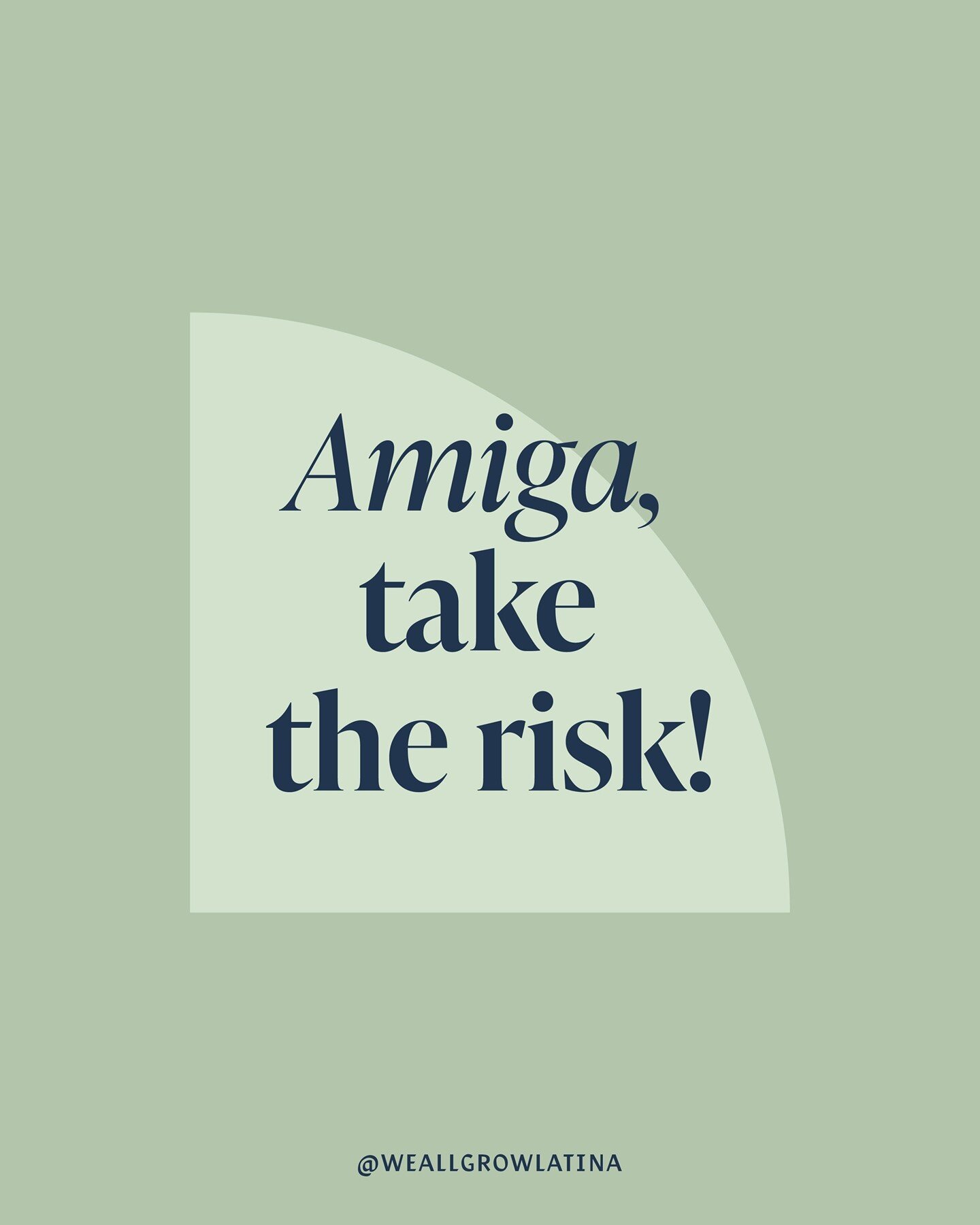 Life is too short to be scared of taking that leap of faith!✨

That job you want to apply to, that small business you're too scared of investing in, that place you want to move to - just do it, Amiga!💕

#WeAllGrow #MondayMotivation