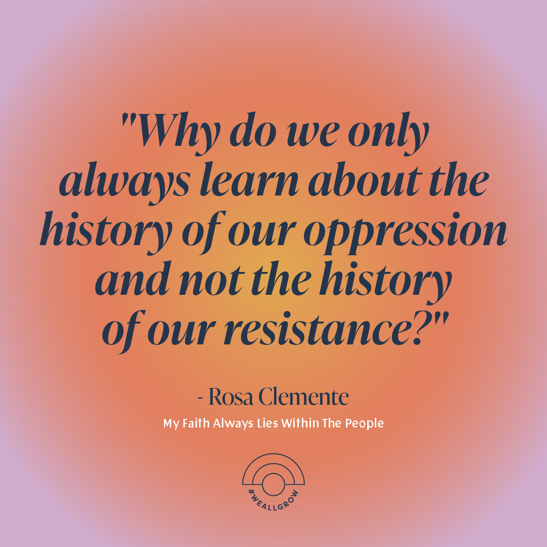 Nuestra historia is deeper and far more expansive than our oppression. And in this installment of our Black History Month series, we hear from Afro-Boricua activist, Rosa Clemente, on how to show up for our people. 

Share with your amigas and reflec