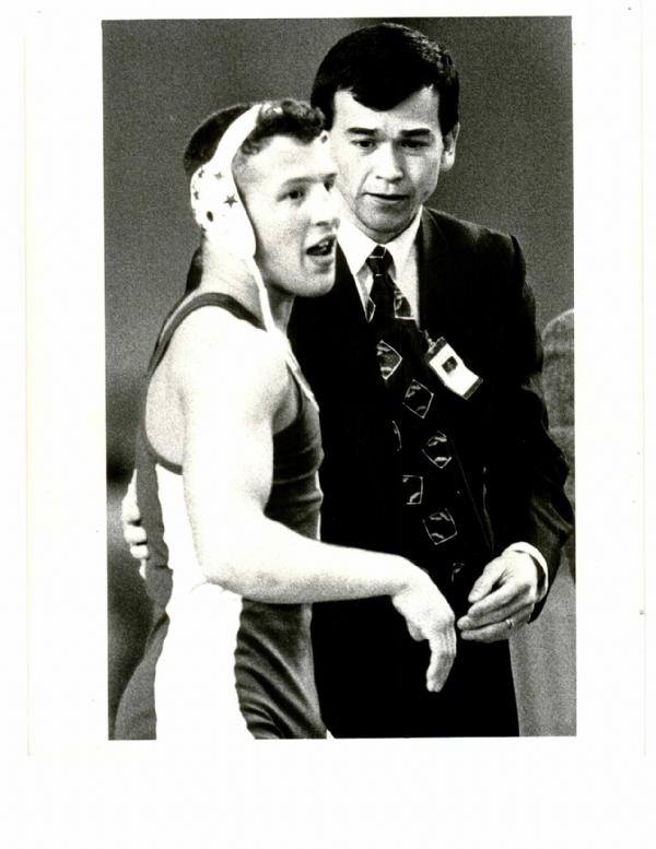 Seen here with Coach Russ Hayden, Ricky was Tahoma's first three-time state champion. He is also Tahoma's only four time state placer taking a 3rd in state his freshman year. He compiled an overall record of 119-6 while wrestling for the Bears. His first championship was 108 pounds in 1990. In 1991, Christian won the championship at 122 pounds. His third title came at 128 pounds in 1992. Ricky is currently coaching wrestling in Idaho.