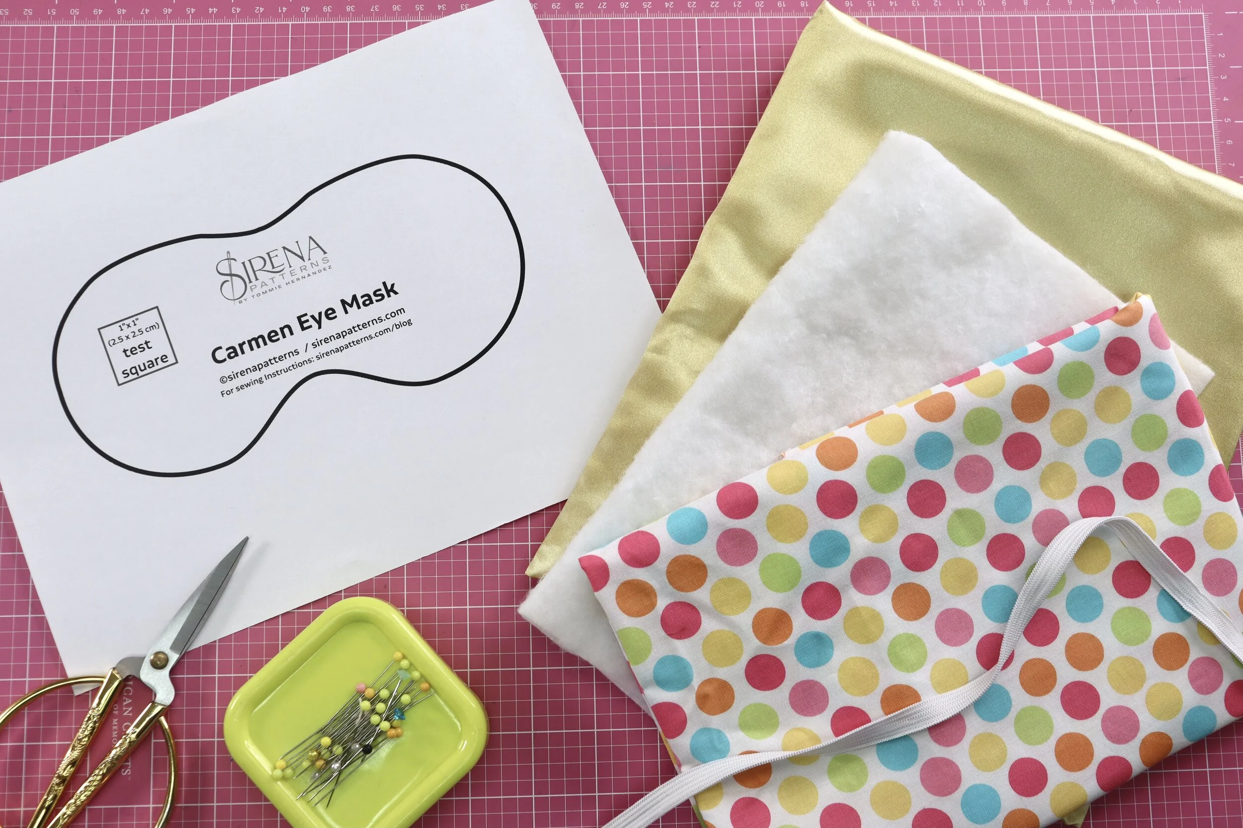 DIY How to make eye mask Includes free PDF pattern! — Sirena Patterns