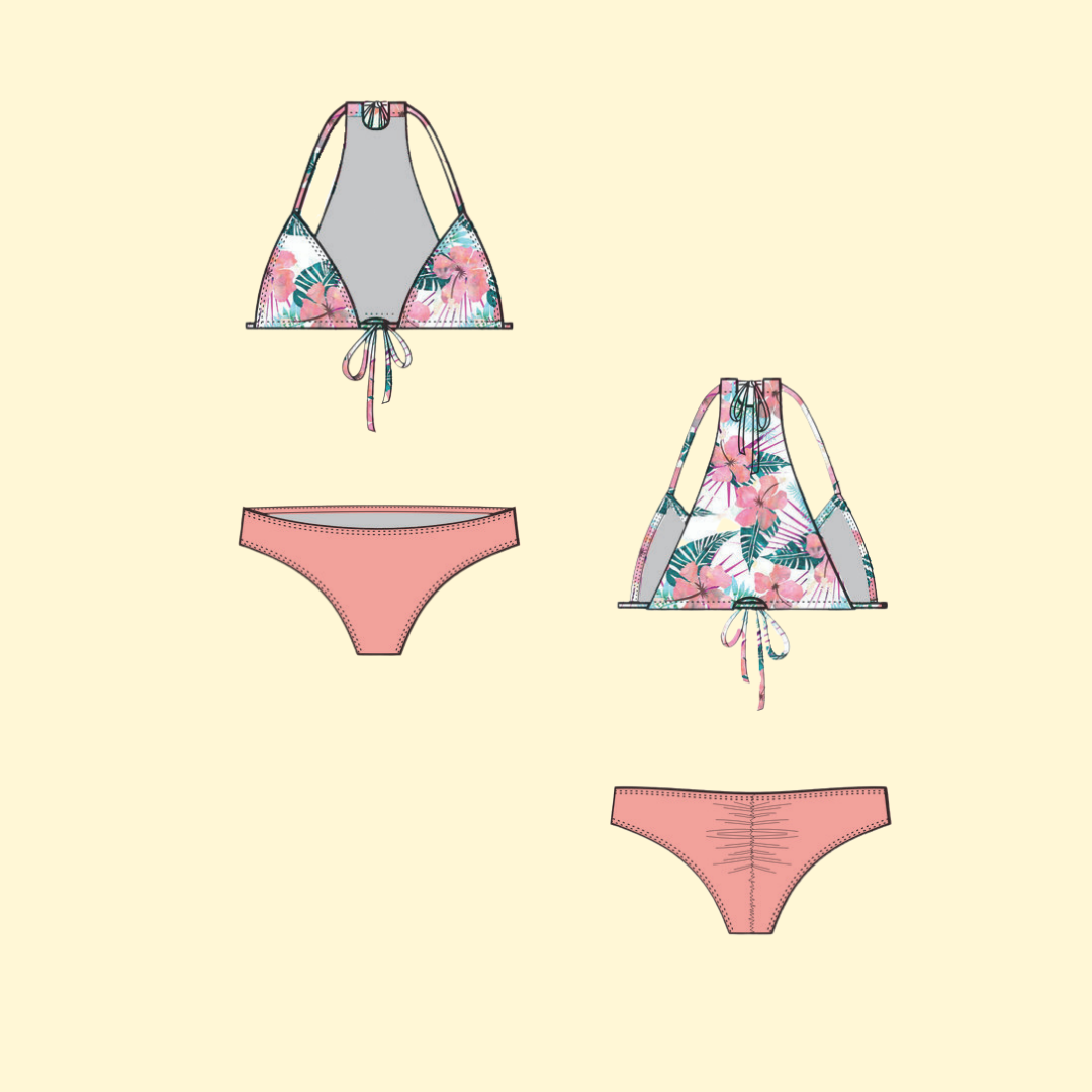 Stella Triangle Top with back detail and Cheeky Bottom Sexy Bikini ...