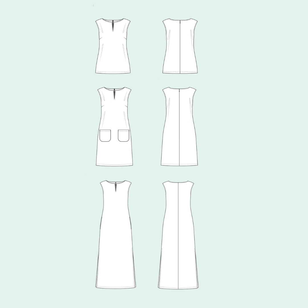 Linen Dress PDF Sewing Pattern — Sirena Patterns