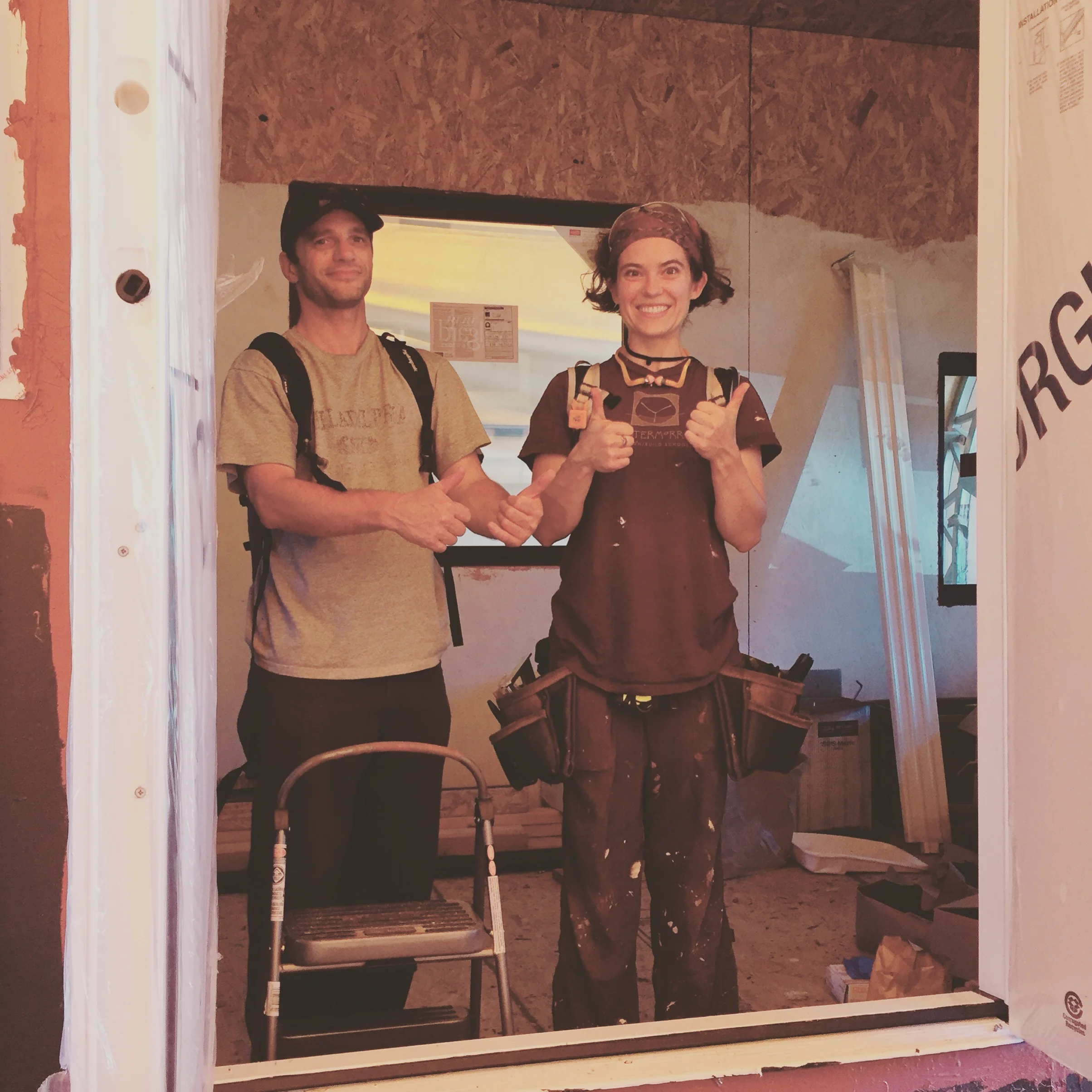 Hooray! We love our new French doors!