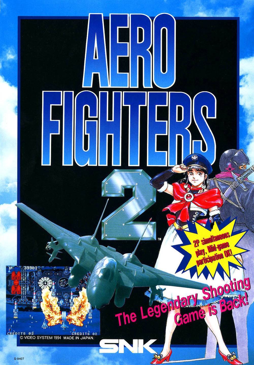 Aero Fighters (1994) - Download ROM Super Nintendo 