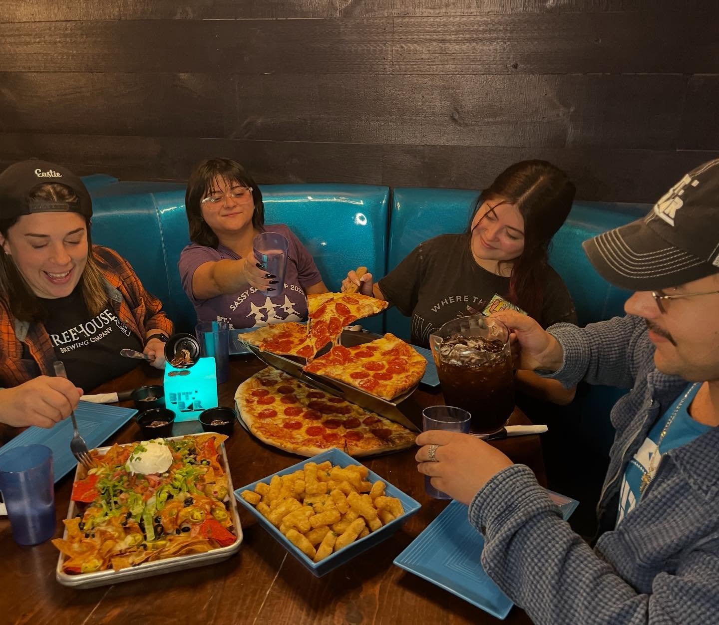 We are going to be open today so that we can pay all of our first and second generation immigrant employees their daily wages. We will donate 10% percent of our meager off season revenue to the ACLU. Come down and check out @mizdiamondwigfall at 8pm,