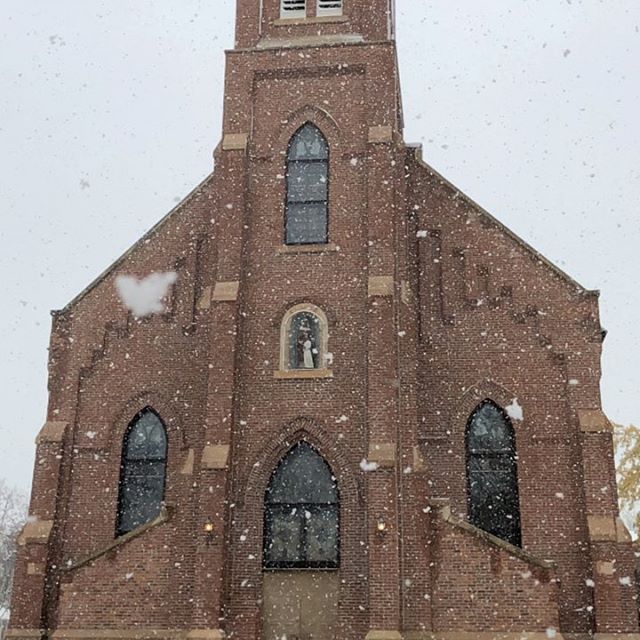 Day 4 - snowy St. Ann, beautiful church, sound-check. This was a special night.