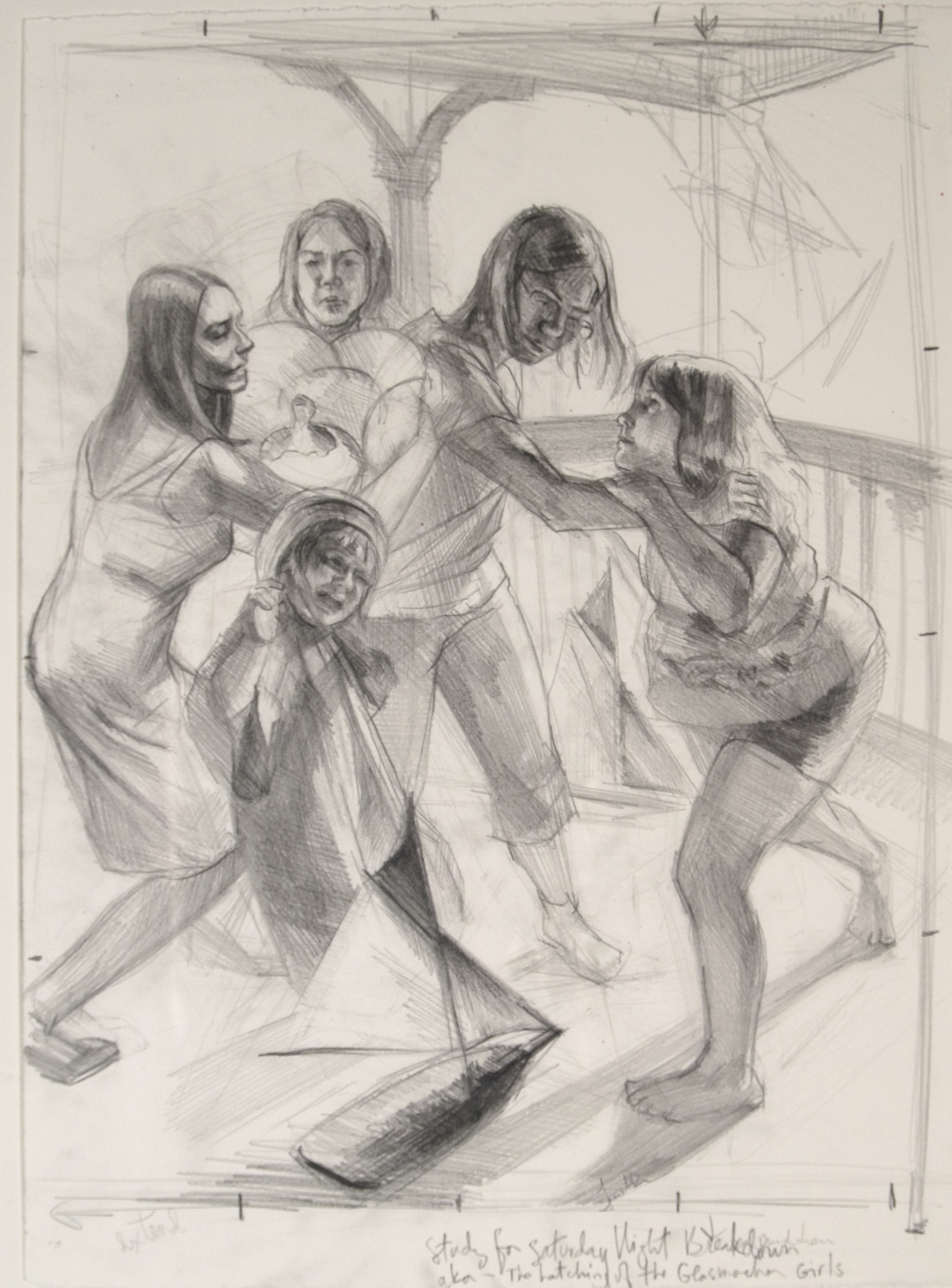 Saturday Night Breakdown

 

 2011,&nbsp;graphite on paper,&nbsp;14 x 10 inches  Private Collection. Michigan, USA 