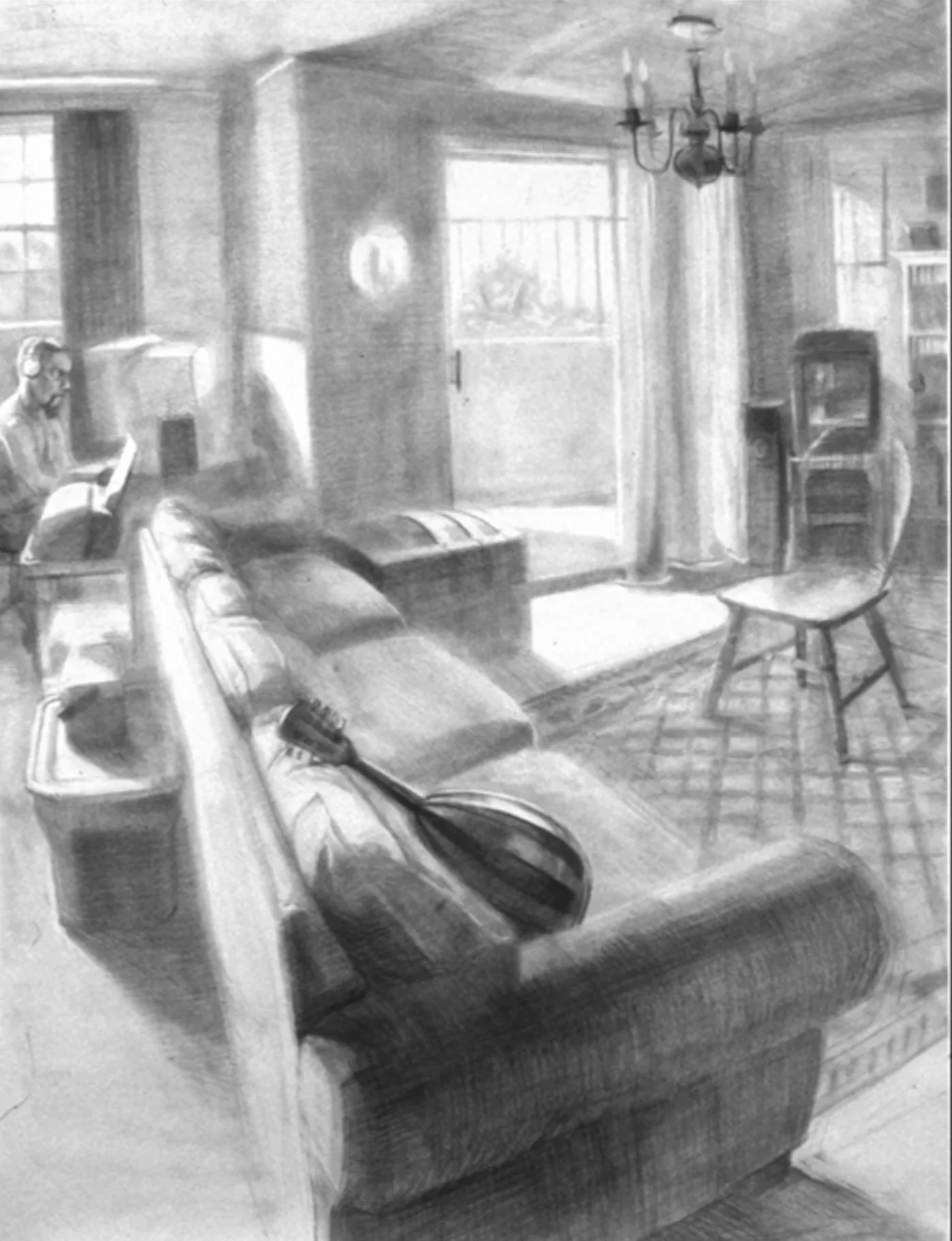 Mandolin

 

 2005,&nbsp;graphite on paper,&nbsp;42 x 28 inches 