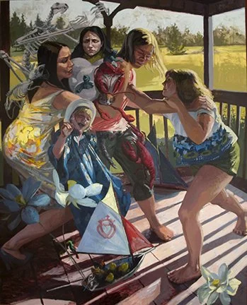 Saturday Night Breakdown

 

 2010, oil on linen, 60 x 48 inches.  Private Collection. France 
