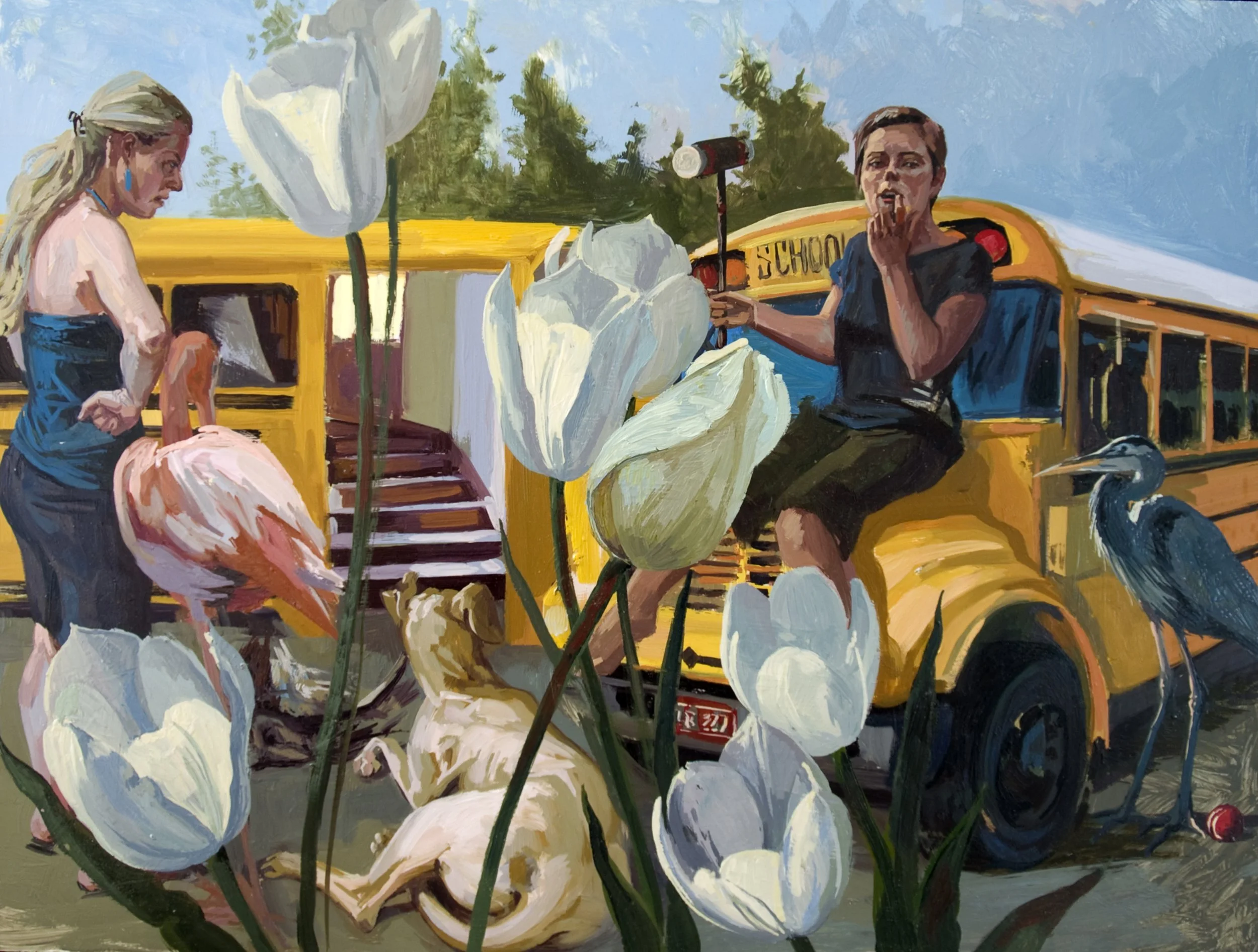 Yellow! It is not a color

 

 2010, oil on panel, 50 x 55 inches.  Private Collection. France 
