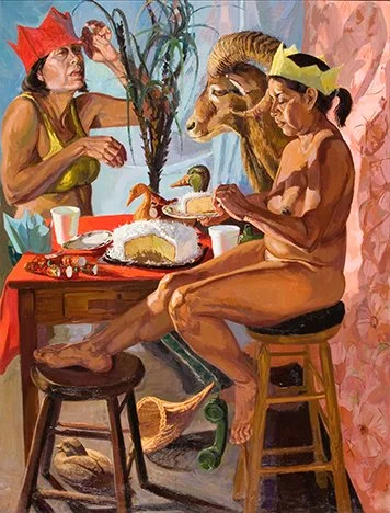 Cake

 

 2006, oil on canvas, 60 x 48 inches.  Private Collection. France 
