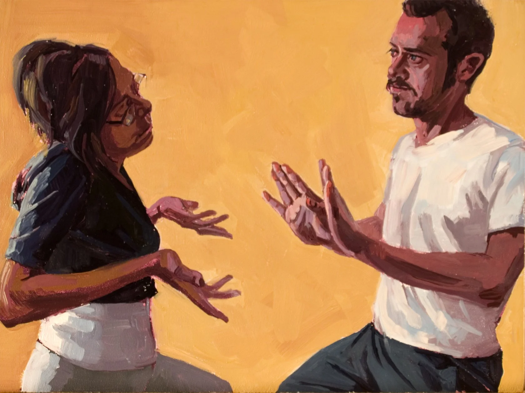 Gesti
 

 2009, oil on panel, 8 x 10 inches.   
