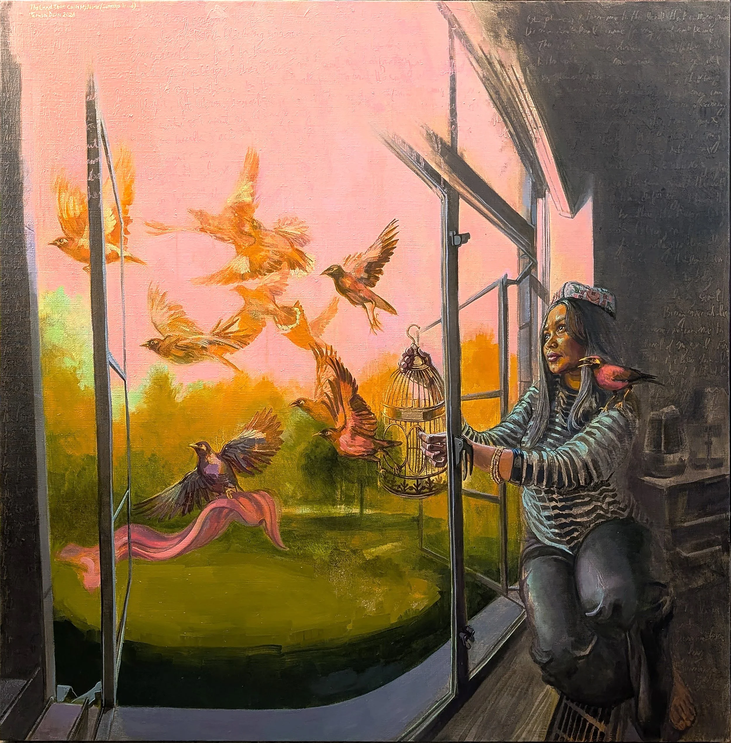 The Land That Calls My Name (Sumaiya Imad)
 

 2026, oil on linen, 48 x 48 inches 