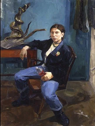 Maggie

 

 1998, oil on canvas, 40 x 30 inches.  Collection of the Artist 
