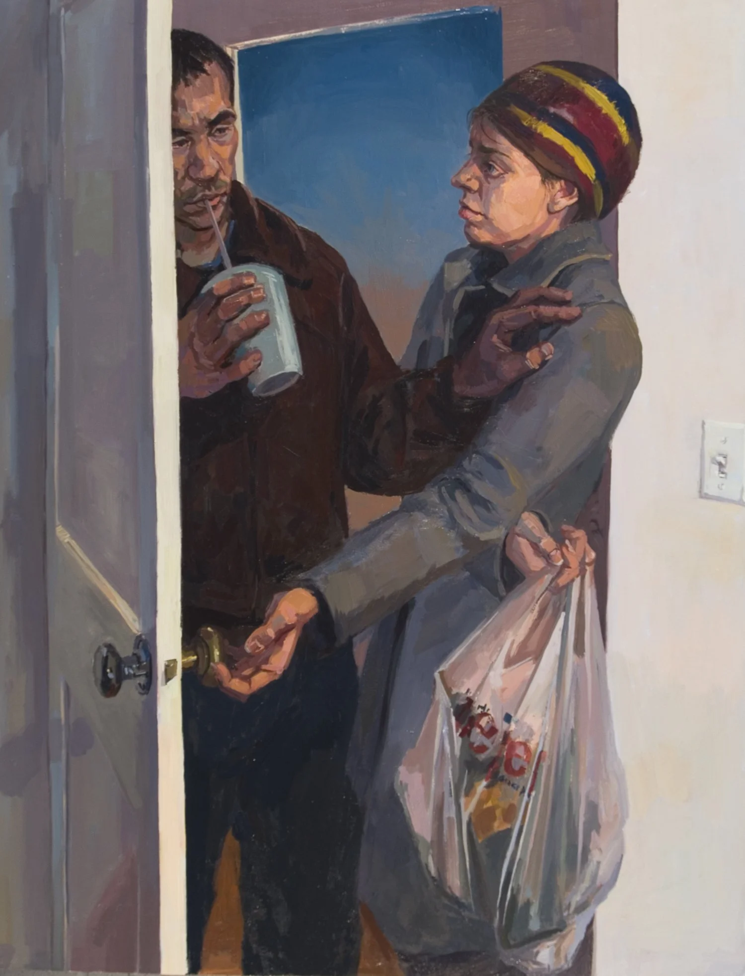 Nexus

 

 2007, oil on linen, 30 x 24 inches.  Courtesy of Galerie l'Echaude. Paris, France 
