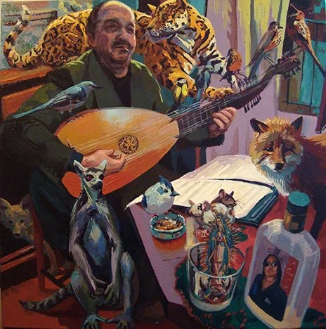 Ivano e la vergine di Guadalupe

 

 2008, Oil on linen, 35 x 35 cm  Collection of Ivano Zanenghi. Venice, Italy 