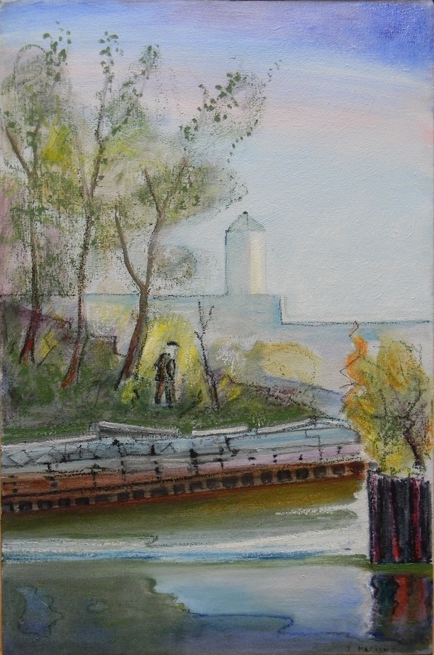 Argus of the Gowanus Canal 16x24