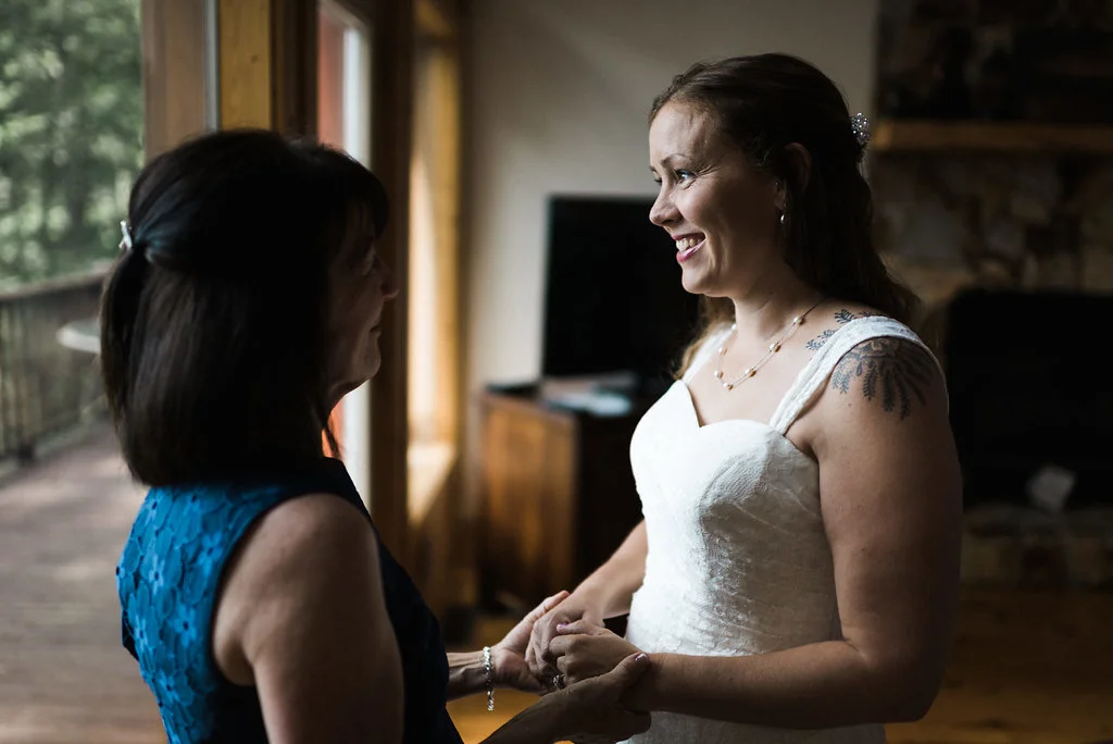 chatting while getting ready