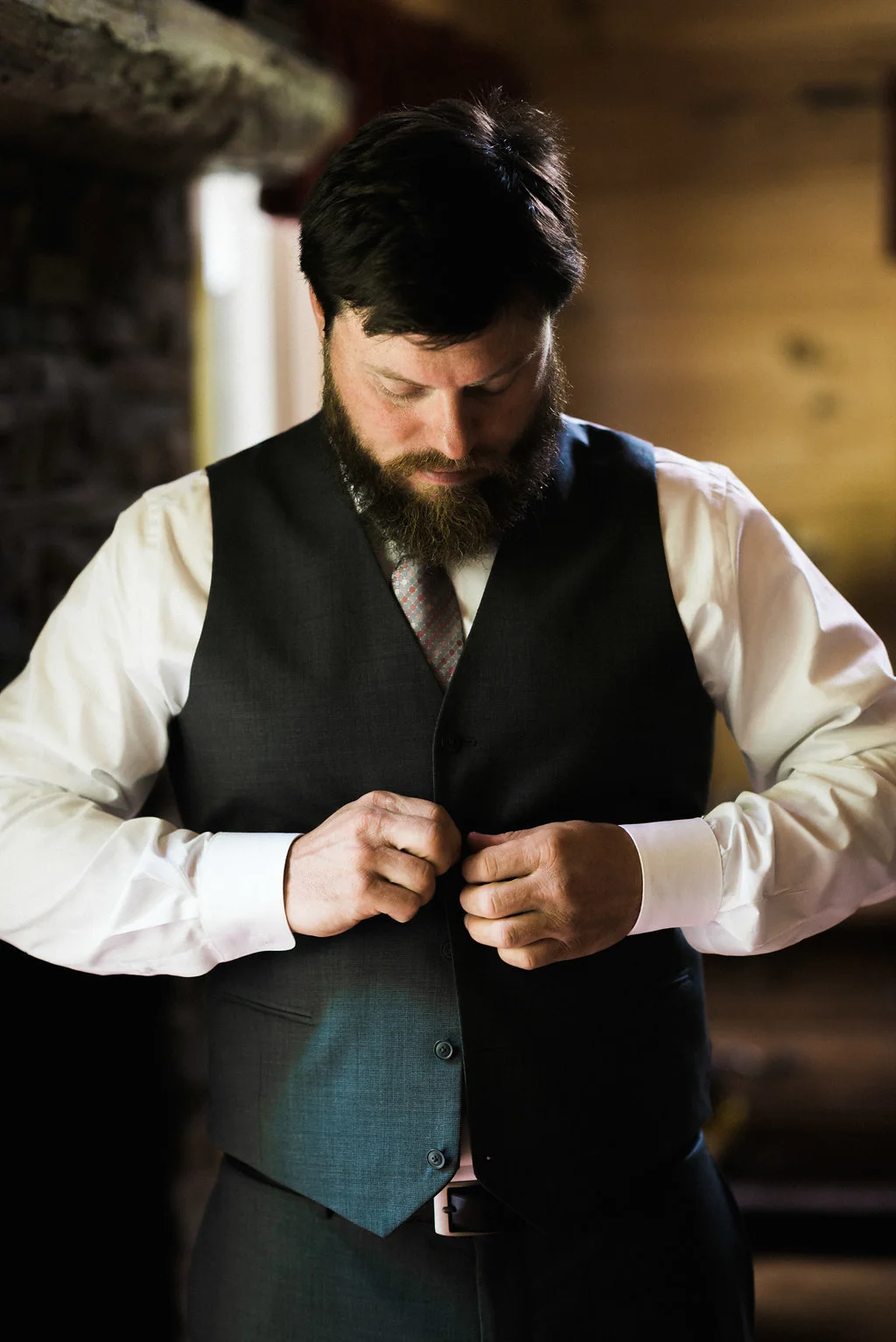 groom getting ready