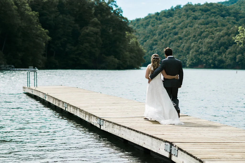 couple on dock