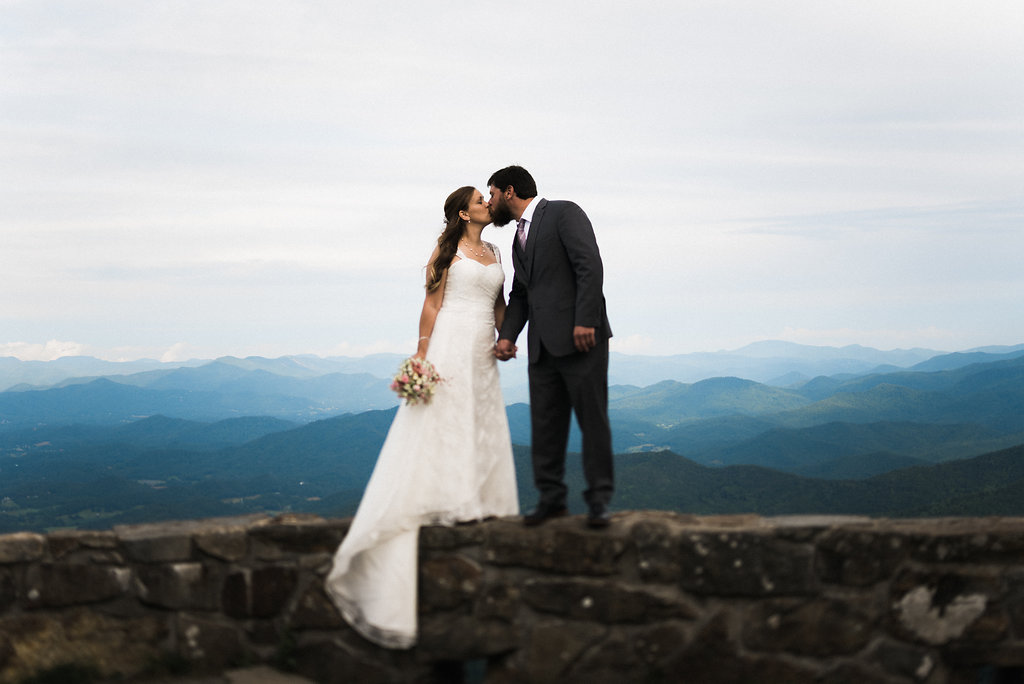 kissing on top of the mountains