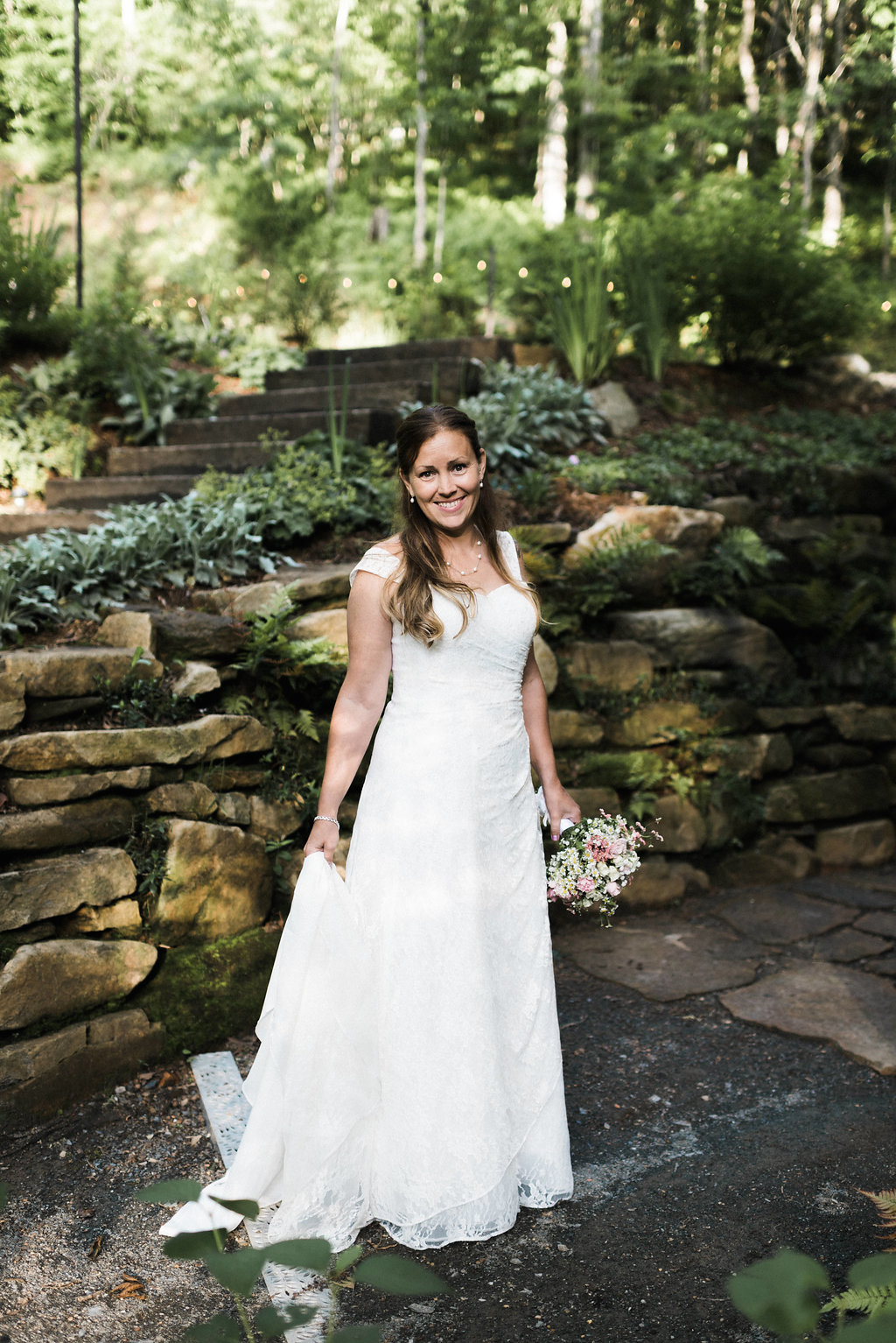 bride at Nantahala Weddings